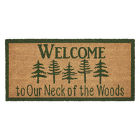 Neck Of Woods Coir Welcome Rug Rect 17x36 **BACKORDERED UNTIL MARCH 2025**