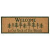 Neck Of Woods Coir Welcome Rug Rect 17x48 **BACKORDERED UNTIL MARCH 2025**