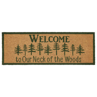 Neck Of Woods Coir Welcome Rug Rect 17x48 **BACKORDERED UNTIL MARCH 2025**