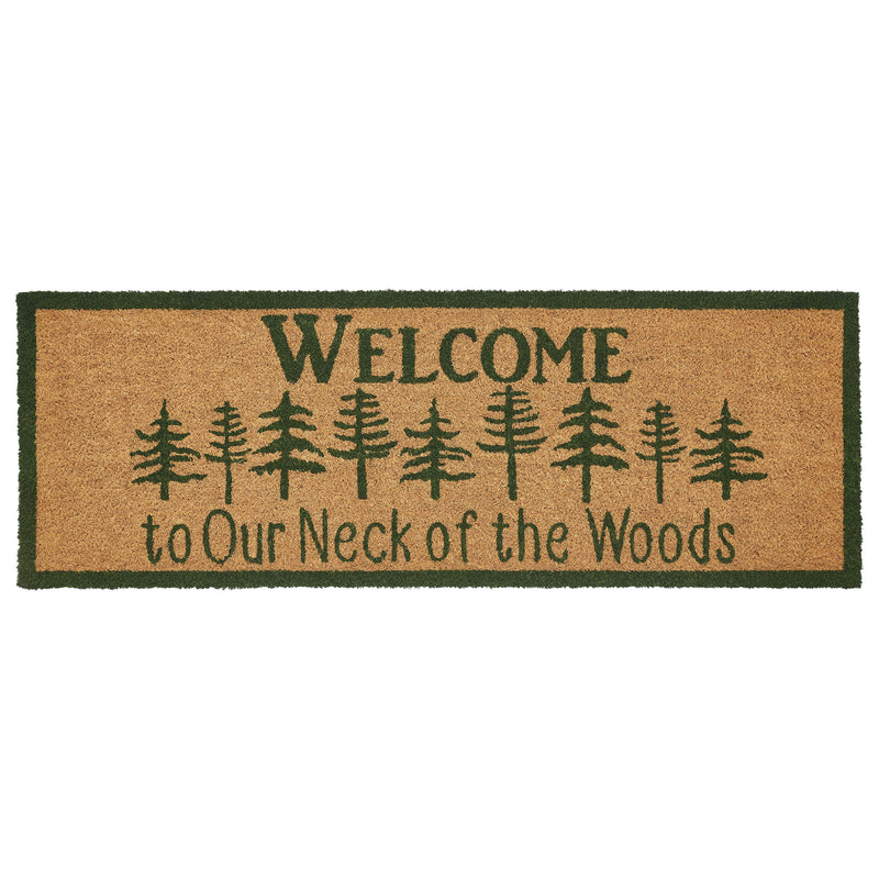 Neck Of Woods Coir Welcome Rug Rect 17x48 **BACKORDERED UNTIL MARCH 2025**