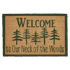 Neck Of Woods Coir Welcome Rug Rect 20x30 **BACKORDERED UNTIL MARCH 2025**