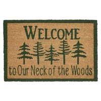 Neck Of Woods Coir Welcome Rug Rect 20x30 **BACKORDERED UNTIL MARCH 2025**