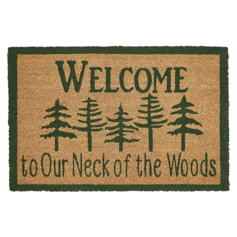 Neck Of Woods Coir Welcome Rug Rect 20x30 **BACKORDERED UNTIL MARCH 2025**