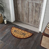 Patriotic Stars Welcome Coir Rug Half Circle 16.5x33 **BACKORDERED UNTIL MARCH 2025**