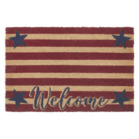 Patriotic Stripes Coir Welcome Rug Rect 20x30 **BACKORDERED UNTIL MARCH 2025**