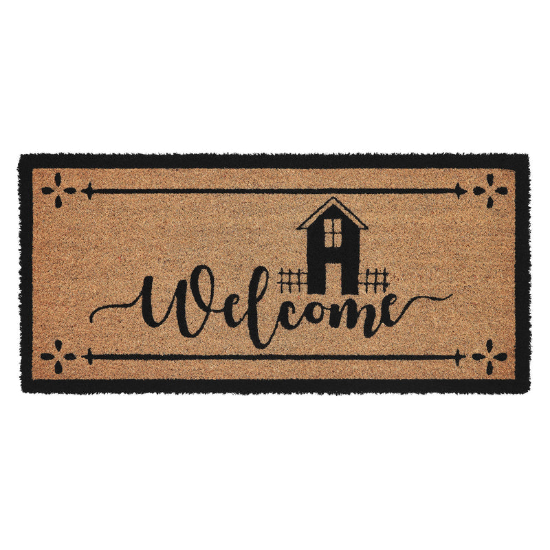 Saltbox Coir Welcome Rug Rect 17x36 **BACKORDERED UNTIL MARCH 2025**