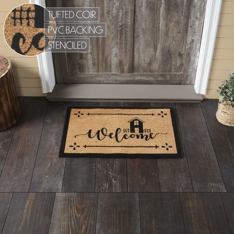 Saltbox Coir Welcome Rug Rect 20x30 **BACKORDERED UNTIL MARCH 2025**