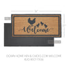 Down Home Hen & Chicks Coir Welcome Rug Rect 17x36 **BACKORDERED UNTIL MARCH 2025**