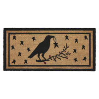 Raven Stars Coir Rug Rect 17x36 **BACKORDERED UNTIL MARCH 2025**