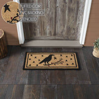 Raven Stars Coir Rug Rect 17x36 **BACKORDERED UNTIL MARCH 2025**