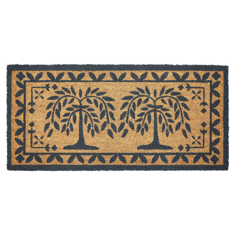 Willow Trees Coir Rug Rect 17x36 **BACKORDERED UNTIL MARCH 2025**