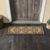 Charleston Mosaic Charcoal Coir Rug Rect 17x48 **BACKORDERED UNTIL MARCH 2025**