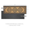 Charleston Mosaic Charcoal Coir Rug Rect 17x48 **BACKORDERED UNTIL MARCH 2025**