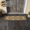 Charleston Mosaic Charcoal Coir Rug Rect 17x48 **BACKORDERED UNTIL MARCH 2025**