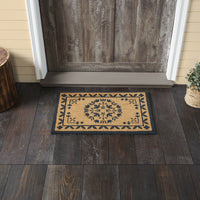 Charleston Mosaic Charcoal Coir Rug Rect 20x30 **BACKORDERED UNTIL MARCH 2025**