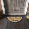 Home Sweet Home Coir Rug Half Circle 16.5x33 **BACKORDERED UNTIL MARCH 2025**