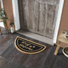 Woof Welcome Coir Rug Half Circle 16.5x33 **BACKORDERED UNTIL MARCH 2025**