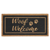 Woof Welcome Coir Rug Rect 17x36 **BACKORDERED UNTIL MARCH 2025**