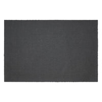 Black Check Stars Coir Welcome Rug Rect 20x30 **BACKORDERED UNTIL MARCH 2025**