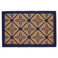 Charleston Mosaic Blue Coir Rug Rect 20x30 **BACKORDERED UNTIL MARCH 2025**