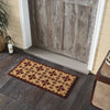 Charleston Mosaic Burgundy Coir Rug Rect 17x36 **BACKORDERED UNTIL MARCH 2025**