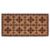 Charleston Mosaic Burgundy Coir Rug Rect 17x36 **BACKORDERED UNTIL MARCH 2025**