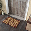 Charleston Mosaic Burgundy Coir Rug Rect 20x30 **BACKORDERED UNTIL MARCH 2025**