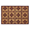 Charleston Mosaic Burgundy Coir Rug Rect 20x30 **BACKORDERED UNTIL MARCH 2025**