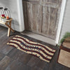 RWB Flag Stripes Coir Welcome Rug Rect 17x48 **BACKORDERED UNTIL MARCH 2025**