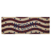 RWB Flag Stripes Coir Welcome Rug Rect 17x48 **BACKORDERED UNTIL MARCH 2025**