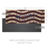 RWB Flag Stripes Coir Welcome Rug Rect 17x48 **BACKORDERED UNTIL MARCH 2025**