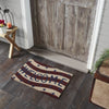 RWB Flag Stripes Coir Welcome Rug Rect 20x30 **BACKORDERED UNTIL MARCH 2025**