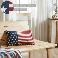 Stars & Stripes Pillow 14x22 **BACKORDERED UNTIL MARCH 2025**