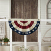 My Country 1776 USA Bunting Flag 12x24