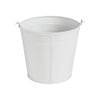 Metal Bucket w/ Star Cutout White 6x6.5x5 **BACKORDERED UNTIL MARCH 2025**