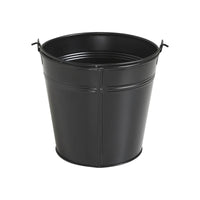 Metal Bucket w/ Star Cutout Black 6x6.5x5 **BACKORDERED UNTIL MARCH 2025**