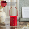 Votive Candle Holder w/ Stars Cutout Barn Red 3.75x3 **BACKORDERED UNTIL MARCH 2025**