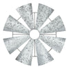 Galvanized Metal Windmill Blades Wall Hanging 16.75x16.75 **BACKORDERED UNTIL MARCH 2025**