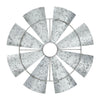 Galvanized Metal Windmill Blades Wall Hanging 16.75x16.75 **BACKORDERED UNTIL MARCH 2025**