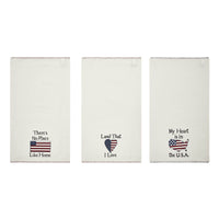 The Land That I Love Tea Towel Set of 3 16x28 **BACKORDERED UNTIL MARCH 2025**