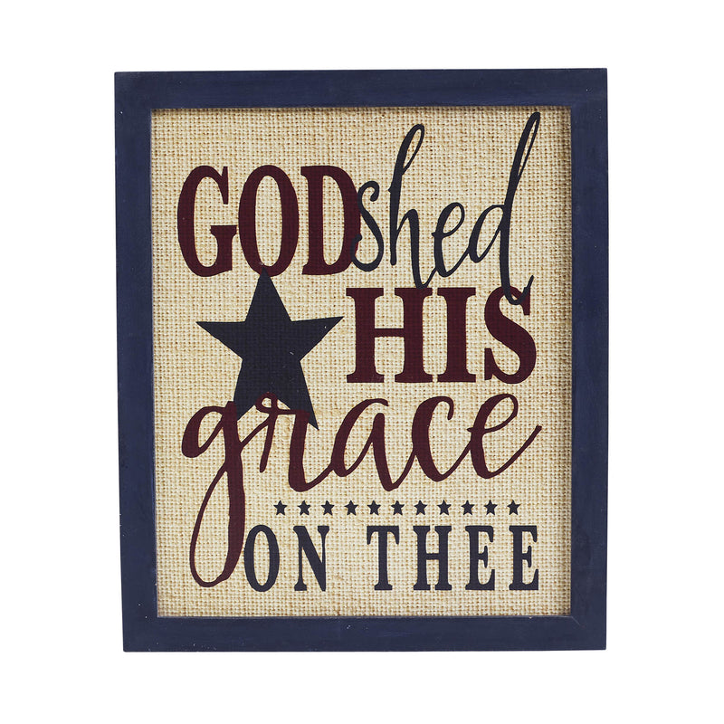 God Shed His Grace On Thee Framed MDF Wall Sign 12x10 **BACKORDERED UNTIL MARCH 2025**