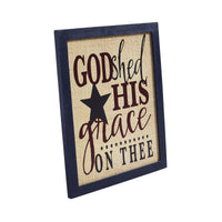 God Shed His Grace On Thee Framed MDF Wall Sign 12x10 **BACKORDERED UNTIL MARCH 2025**