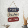 Family Friends Freedom MDF Wall Hanging 12x12