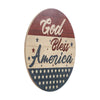 God Bless America Round MDF Wall Hanging 11 Inch Diameter **BACKORDERED UNTIL MARCH 2025**