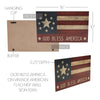 GOD BLESS AMERICA On Vintage American Flag MDF Wall Sign 10x16 **BACKORDERED UNTIL MARCH 2025**