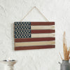 USA Flag Stacked MDF Wall Hanging 12x20