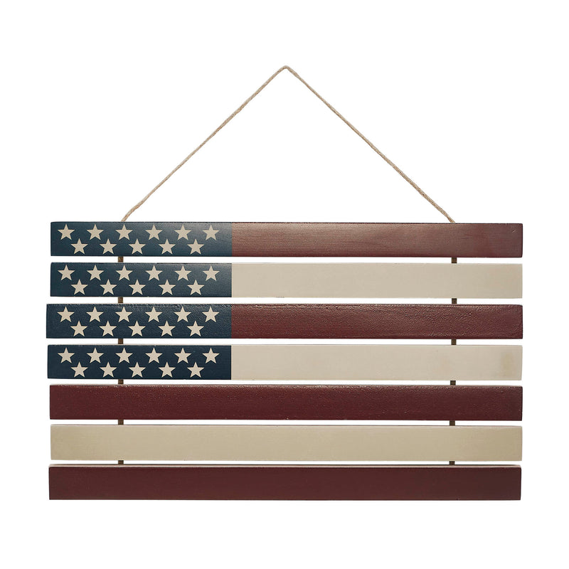 USA Flag Stacked MDF Wall Hanging 12x20 **BACKORDERED UNTIL MARCH 2025**