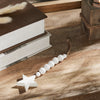 White Beads & Star Ornament 6x2 **BACKORDERED UNTIL MARCH 2025**