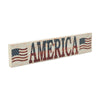 My Country AMERICA Two Flags MDF Wall Hanging 3x14x0.75 **BACKORDERED UNTIL MARCH 2025**