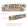 My Country AMERICA Two Flags MDF Wall Hanging 3x14x0.75 **BACKORDERED UNTIL MARCH 2025**